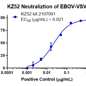 Human anti-Ebola Virus GP mAb (KZ52) or protein A purified neutralizing human monoclonal antibody reactive to EBOV GP (Parren et al). The antibody detects recombinant EBOV GP without the transmembrane region (EBOV rGPΔTM) expressed in both mammalian and insect cells.